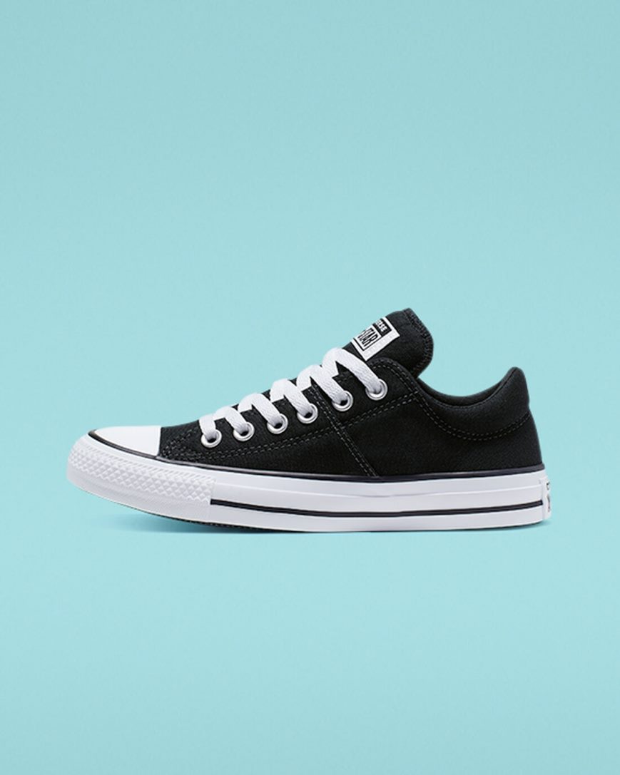 Women's Converse Chuck Taylor All Star Madison Low Top Shoes Black / White / Black | AU 0C469B